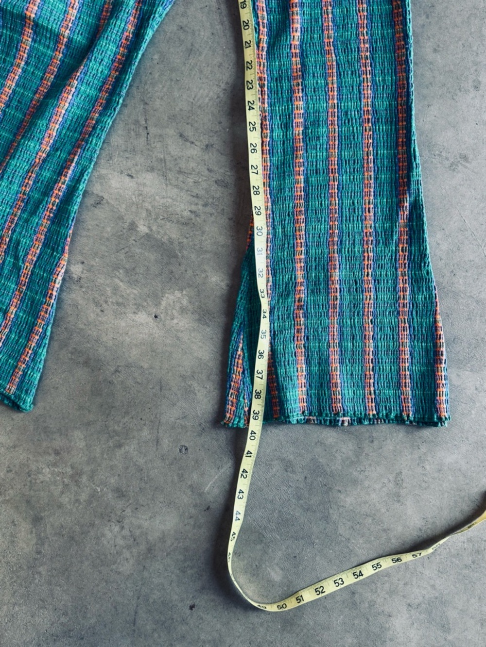 NWT Free People Fine Line High Rise Slim Flare Pants Medium Green Stretchy Med - Picture 11 of 11